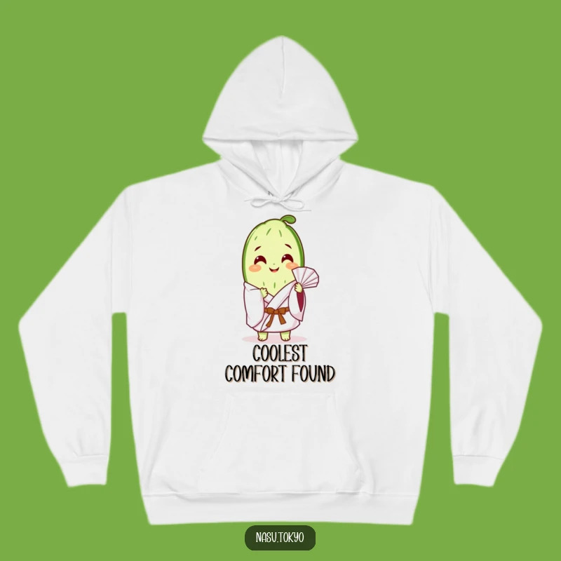 Funny Cucumber Slice Kimono Hoodie - Cozy & Relaxing Veggie Sweatshirt Gift!