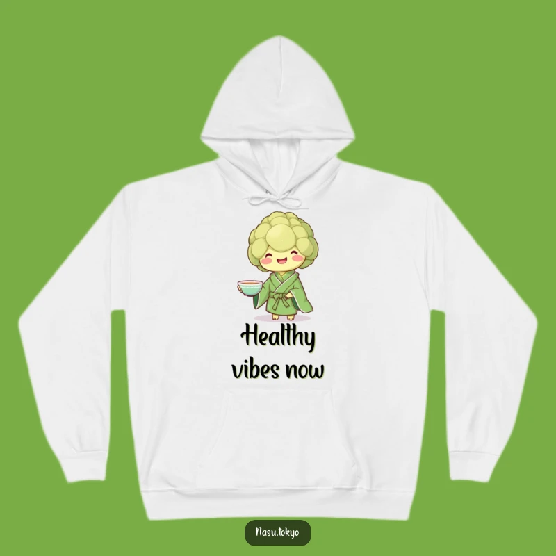 Cozy Funny Broccoli Kimono Hoodie - Warmth and Wholesome Fun!
