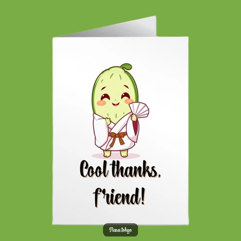 Free Printable Thank You Card: Chilled Cucumber, Hilarious Downloadable Appreciation Gift