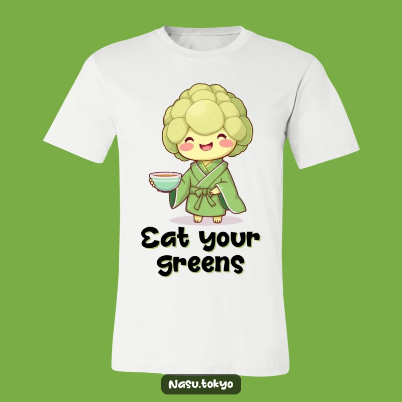 Funny Broccoli Kimono T-Shirt - Healthy Choices, Happy Vibes!